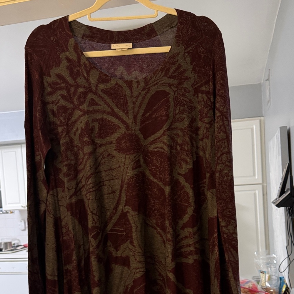 Soft Surroundings Floral Long Sleeve shirt
